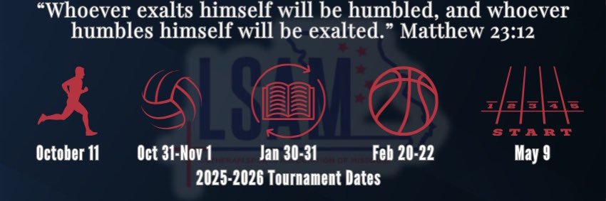 Lutheran Sports Assoc. of MO (LSAM) banner