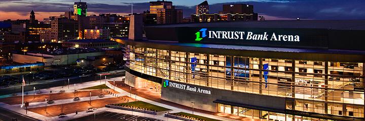 INTRUST Bank Arena's banner