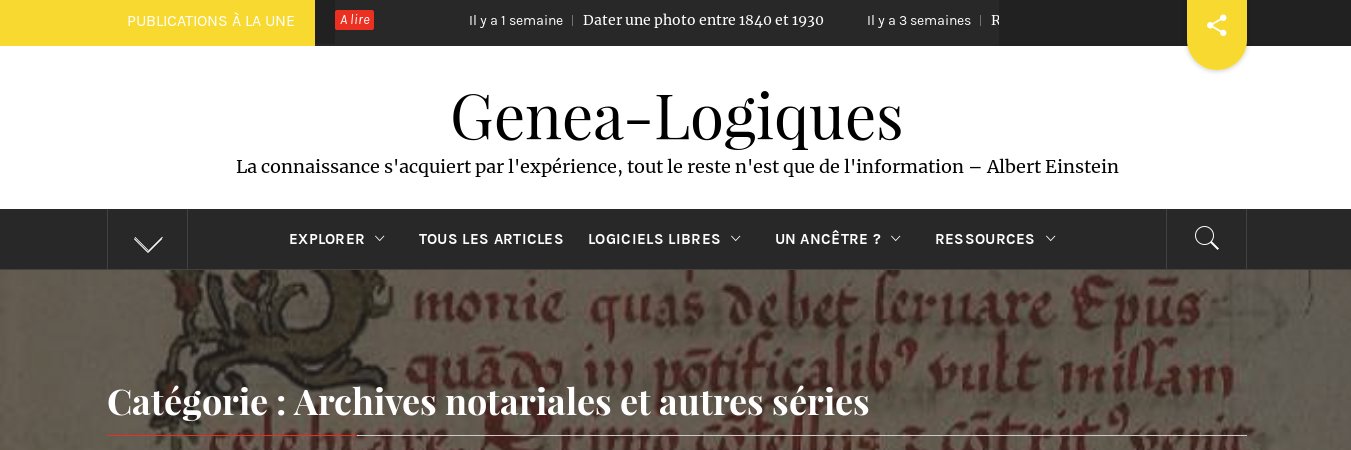 GeneaLogiques's profile banner image