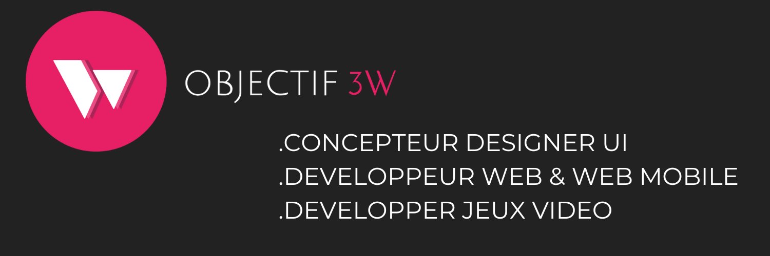 Objectif3W's profile banner image