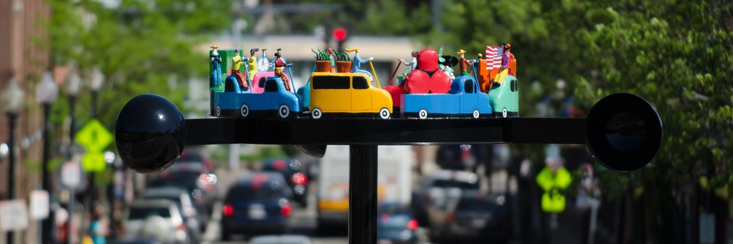 Roslindale Village Main Street (RVMS) banner