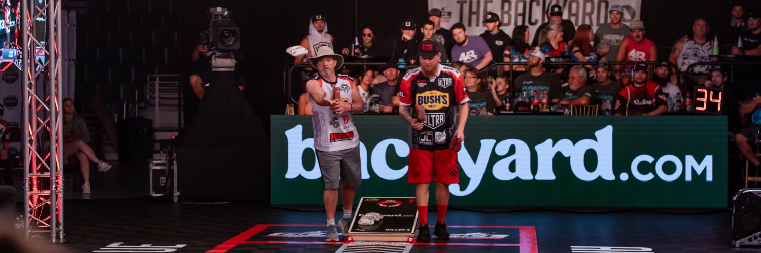 American Cornhole League's banner