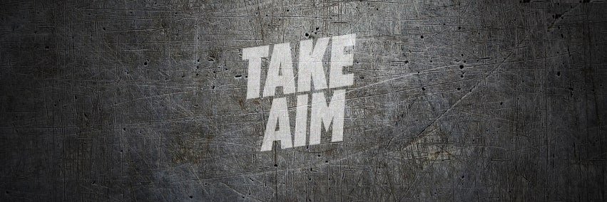 Take Aim banner