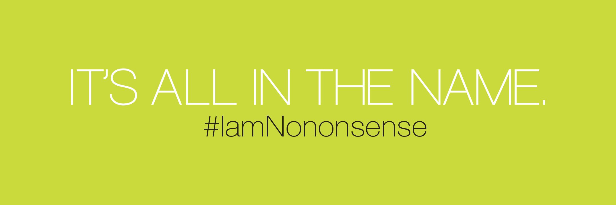 No nonsense banner