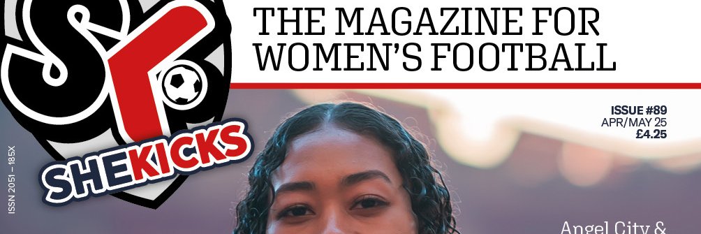 She Kicks - women's football magazine banner