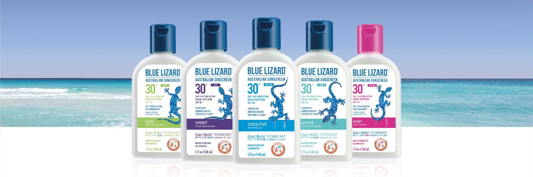Blue Lizard SPF banner