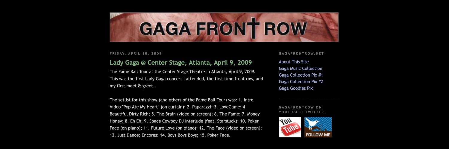 gagafrontrow's profile banner image