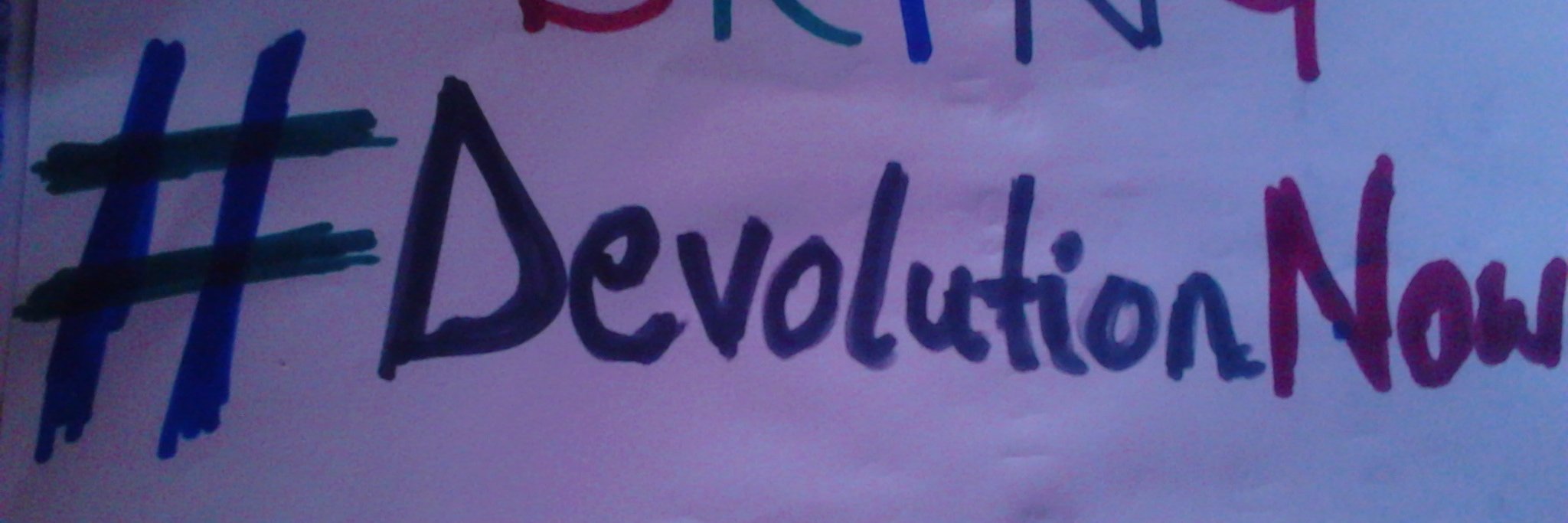 Campaigners for Devolution banner