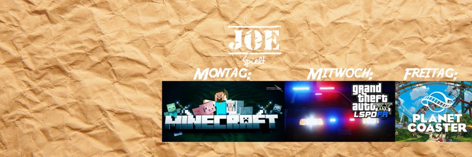JoeSpielt's profile banner image