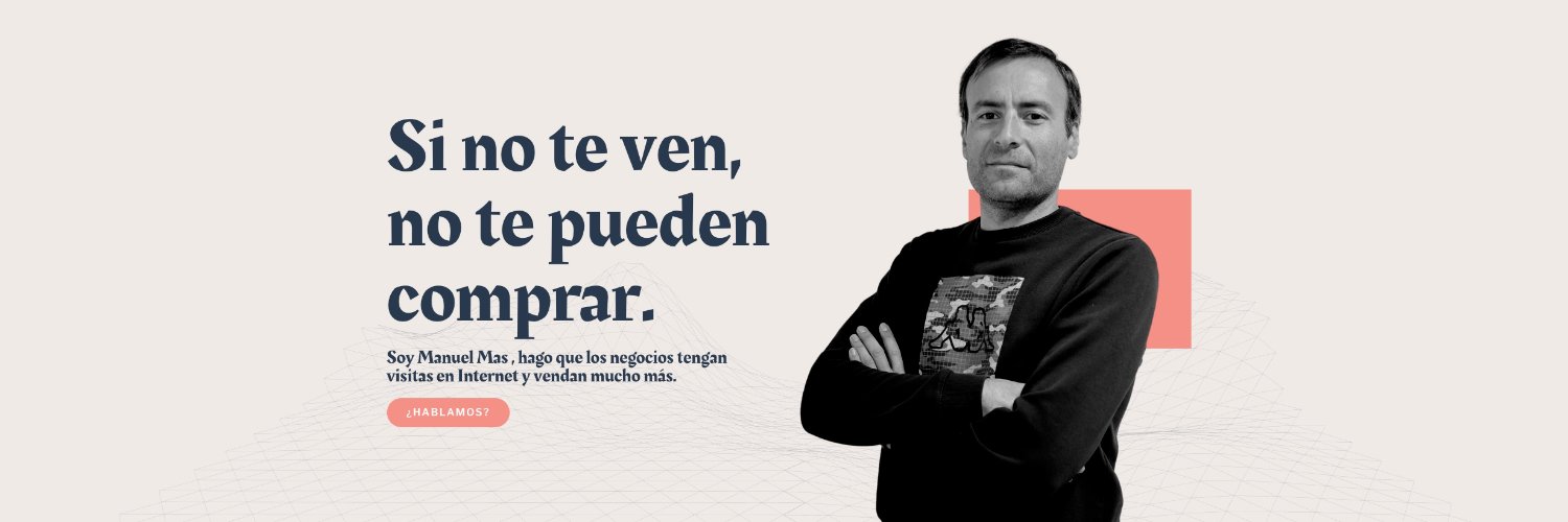 Manuel Mas 🛒 // Hago cosas en Internet.'s banner