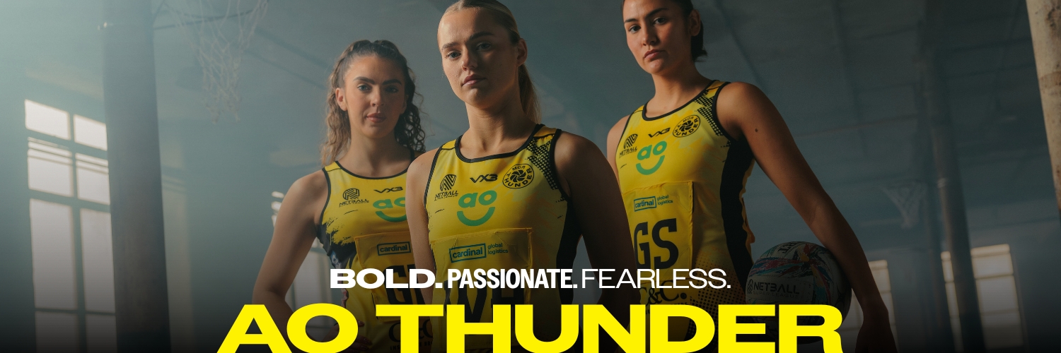 AO Manchester Thunder Netball banner