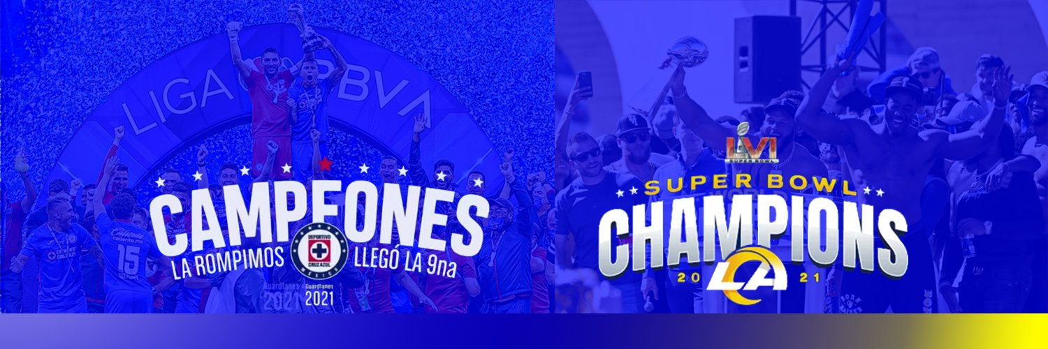 Allan Colin 🇲🇽🇺🇸🇮🇱🇺🇦 Cruz Azul + Rams banner