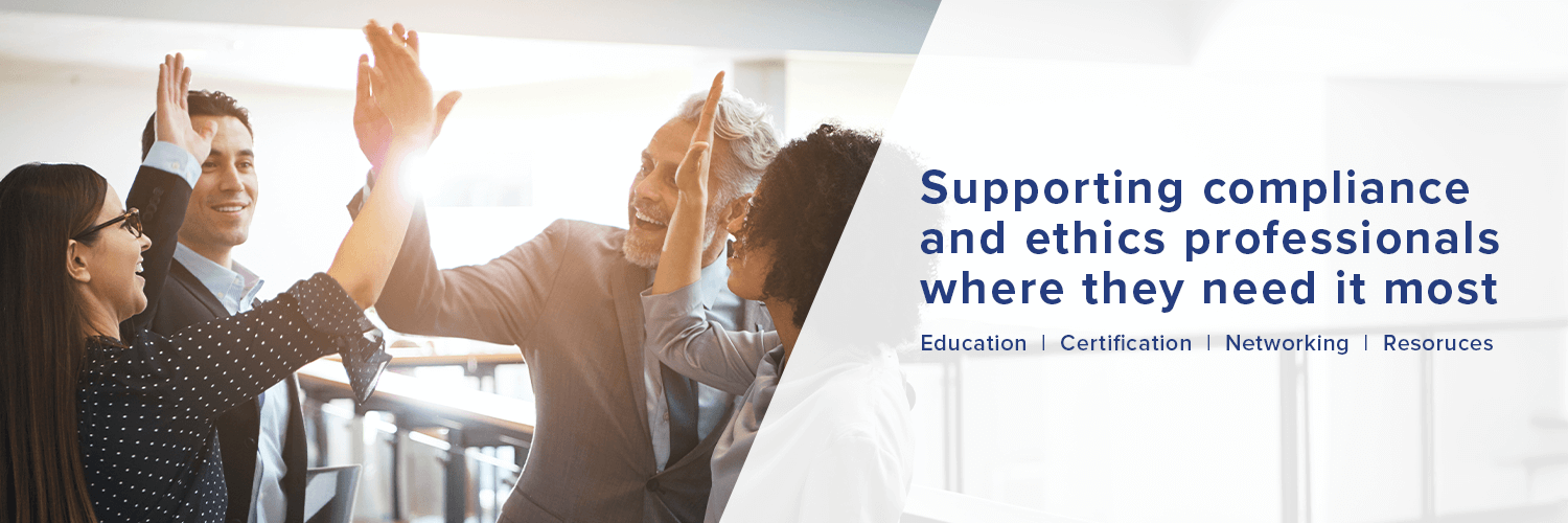 Society of Corporate Compliance and Ethics (SCCE)® banner