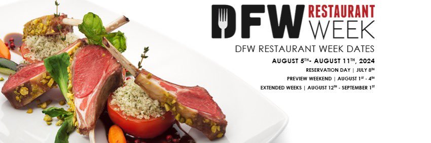DFW Restaurant Week banner