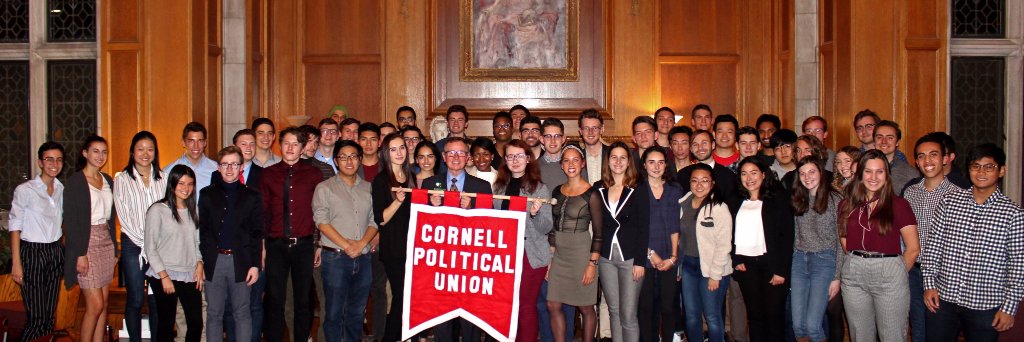 Cornell Political Union banner