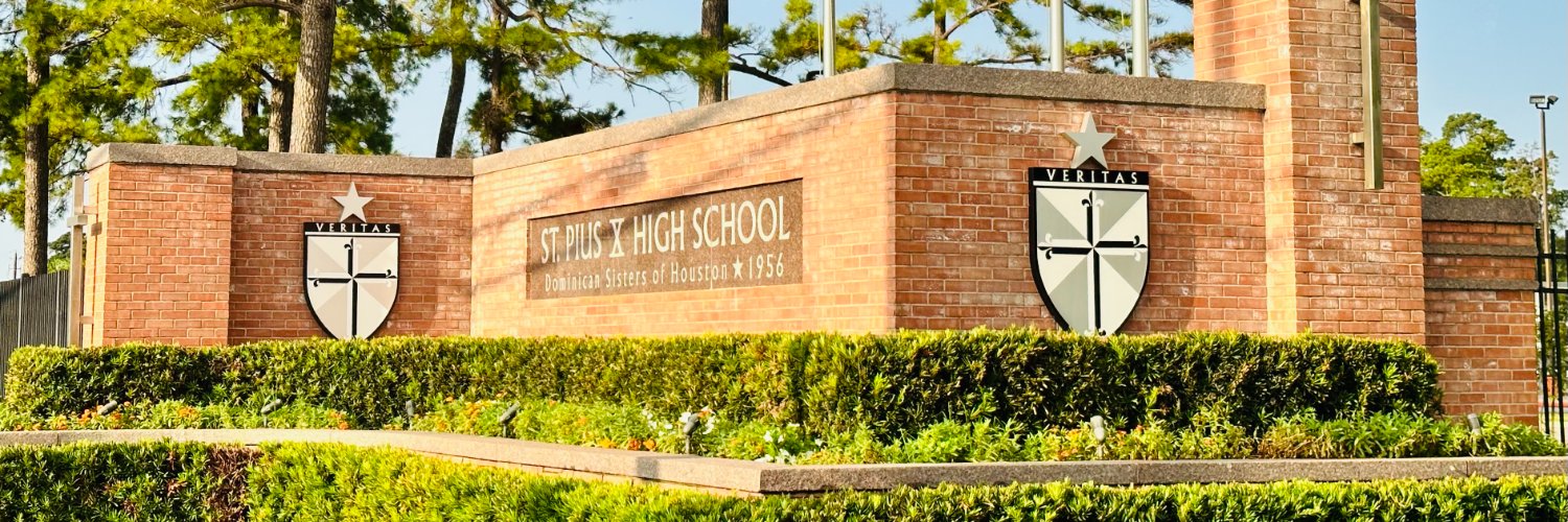 St. Pius X High School banner
