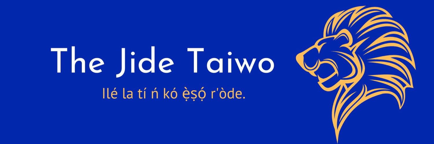 The Jídé Taiwo's banner