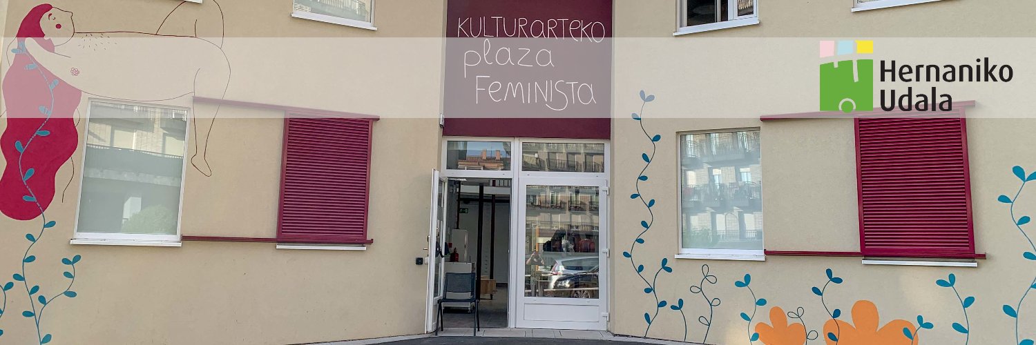 Hernani Kulturarteko Plaza Feminista banner
