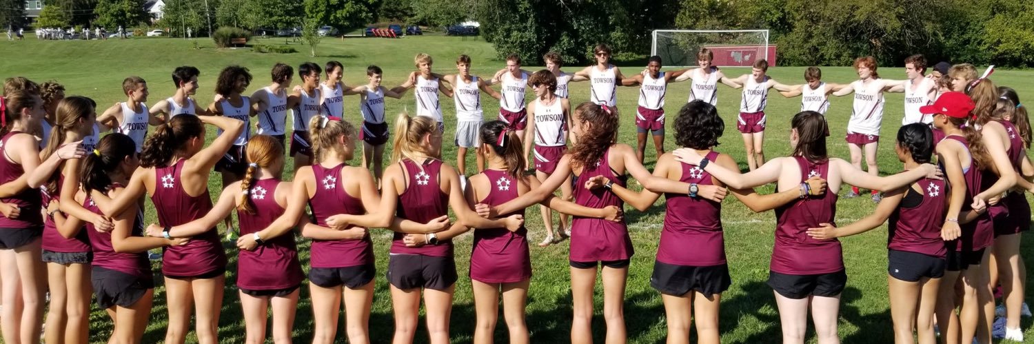 Towson High Cross Country and Track & Field banner
