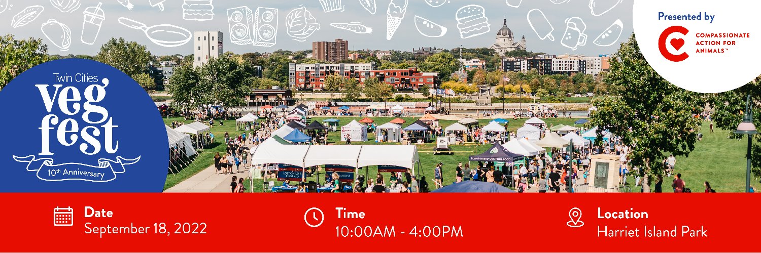 Twin Cities Veg Fest banner