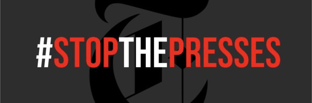 #StopThePresses 🛑 banner