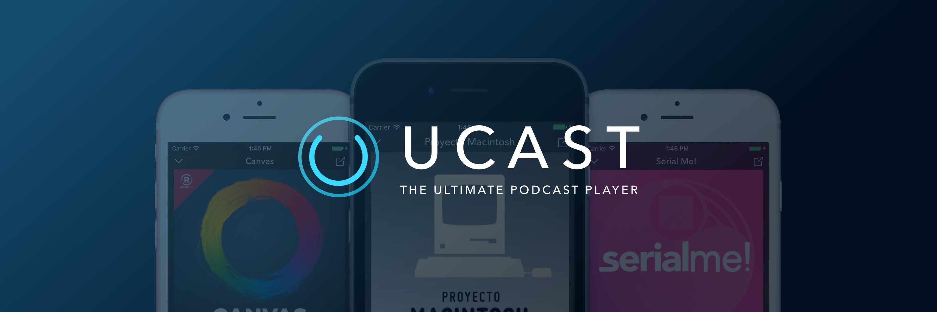UCast Podcast Player banner