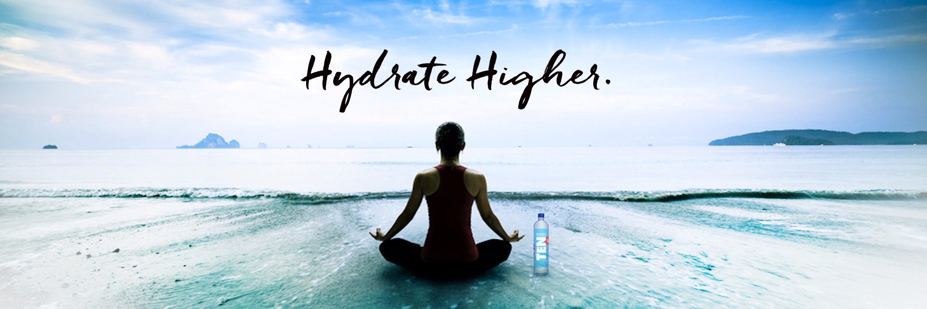 TEN Alkaline Spring Water banner