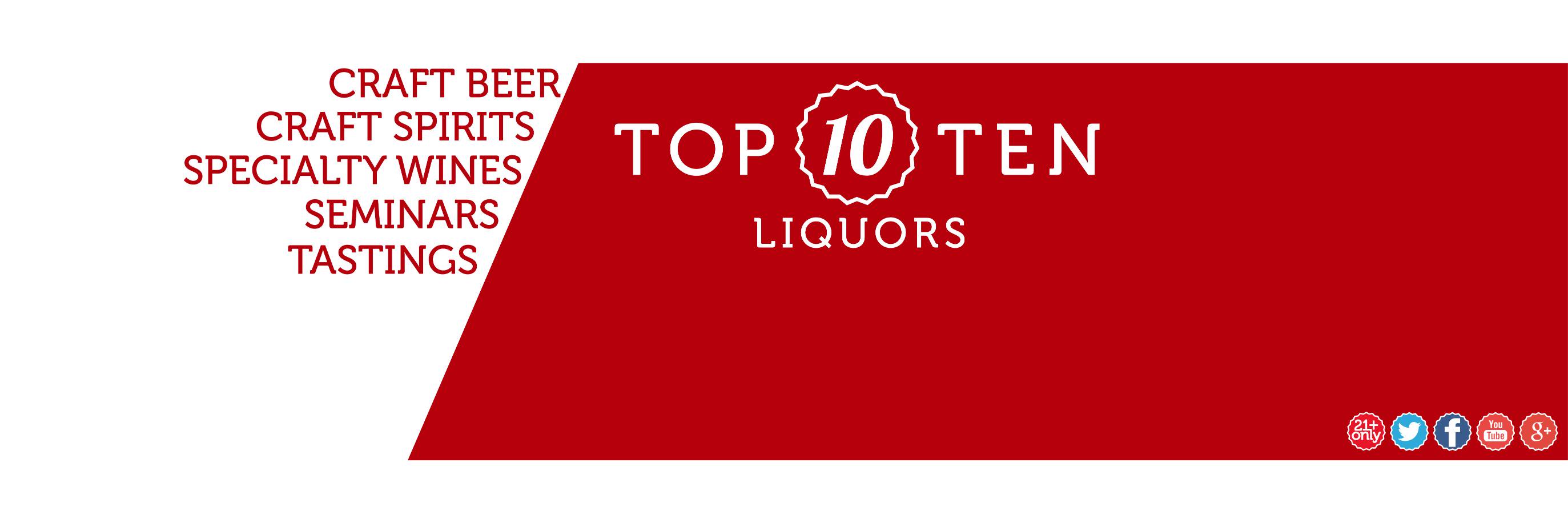 Top Ten Liquors SLP banner
