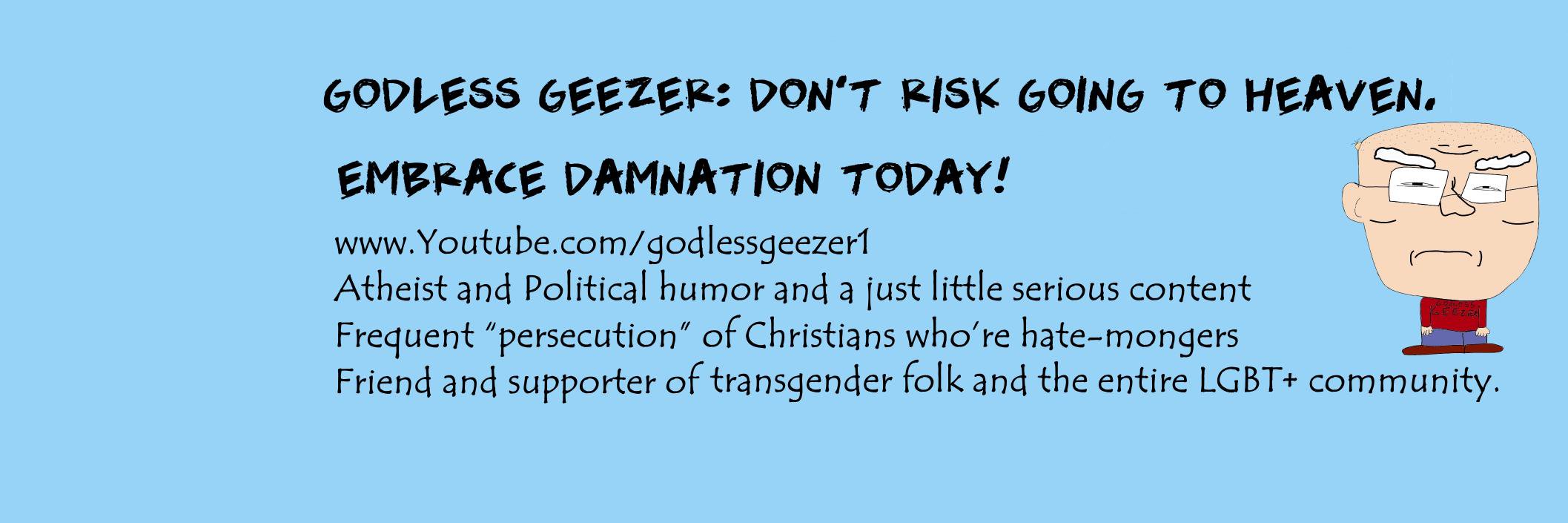 GodlessGeezer's profile banner image