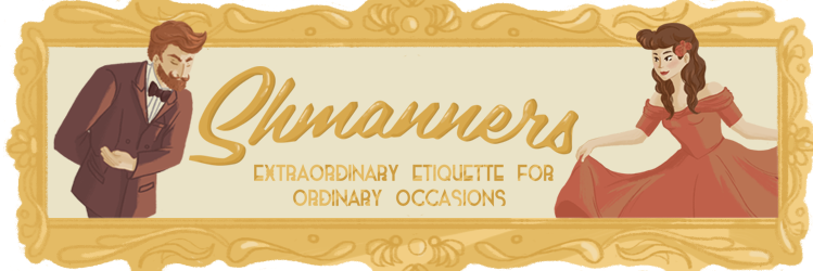 Shmanners Podcast banner