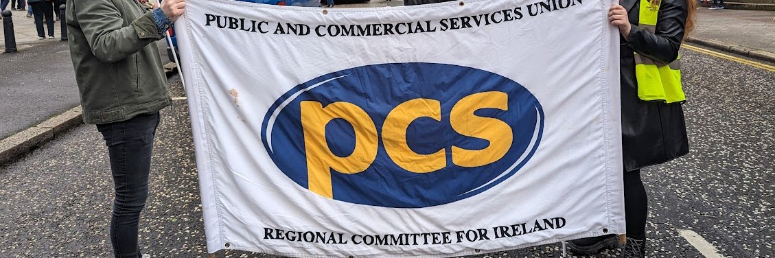 PCS Northern Ireland's banner