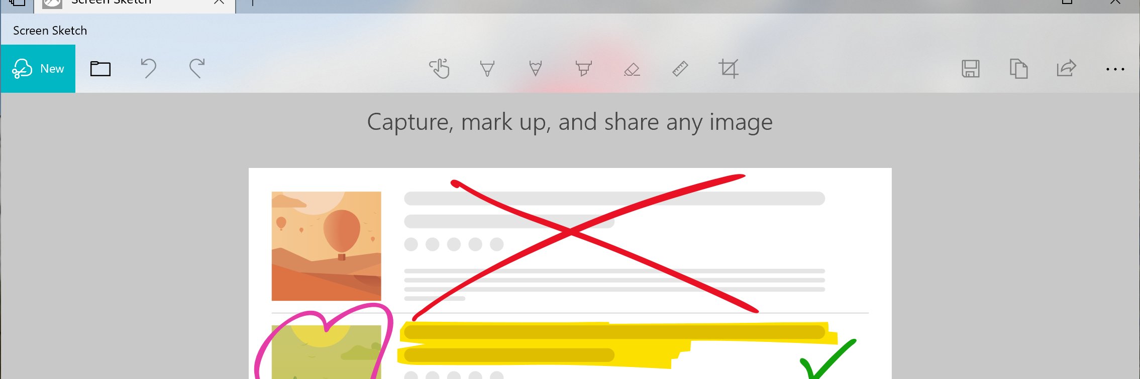 Snip & Sketch for Windows 10 banner