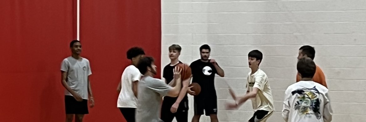 Clipped on a table banner