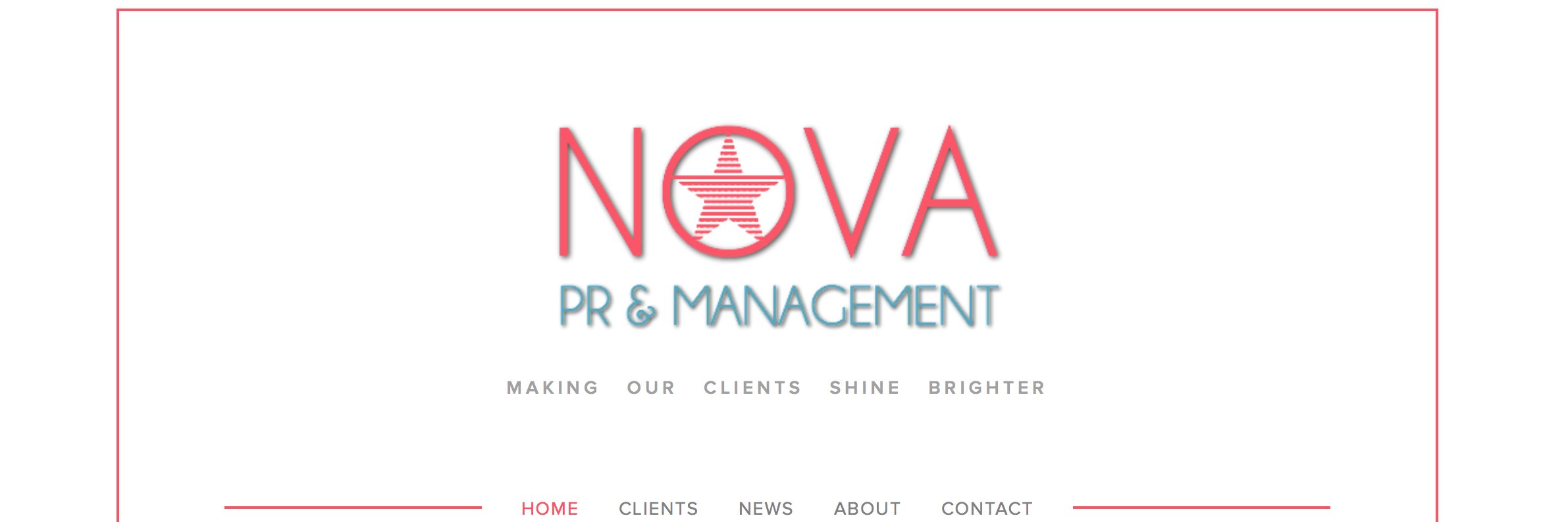 NOVA PR & MANAGEMENT banner