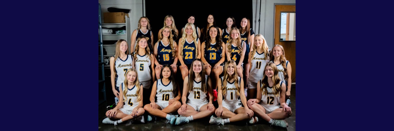 Mercy Monarchs Basketball banner