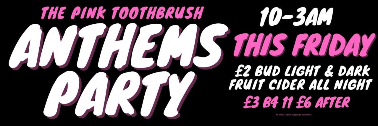 The Pink Toothbrush banner