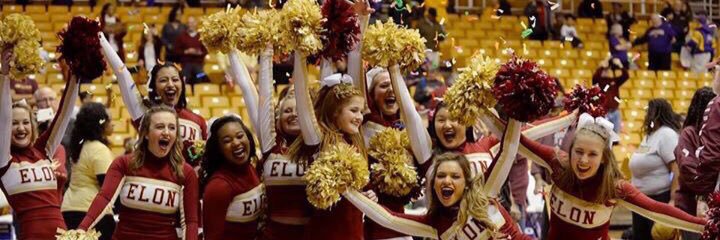 Elon Cheerleading banner