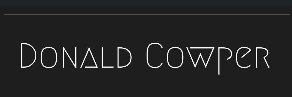 DonaldCowper's profile banner image