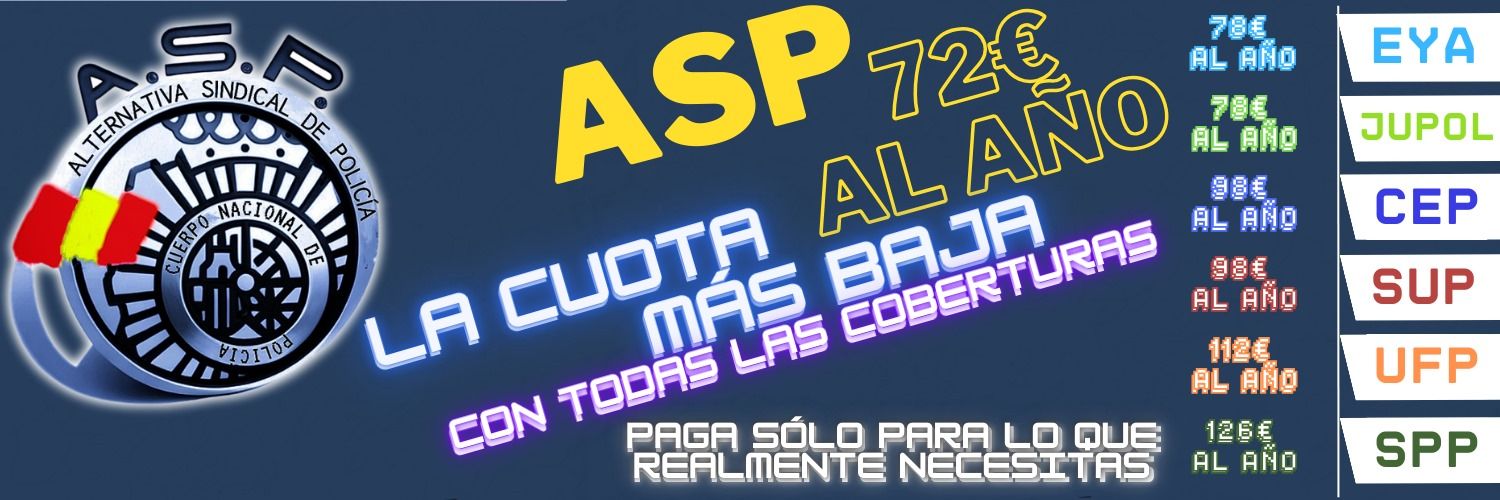 ASP - Alternativa Sindical de Policía banner