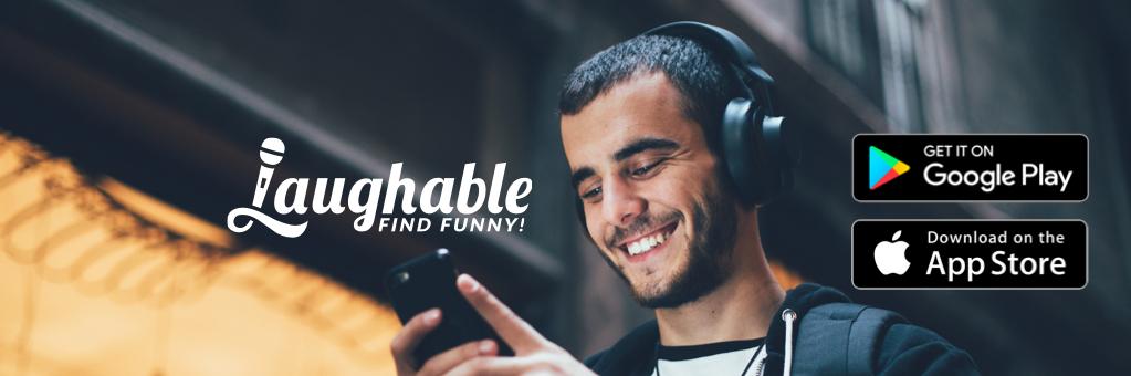 Twitter banner for @laughable