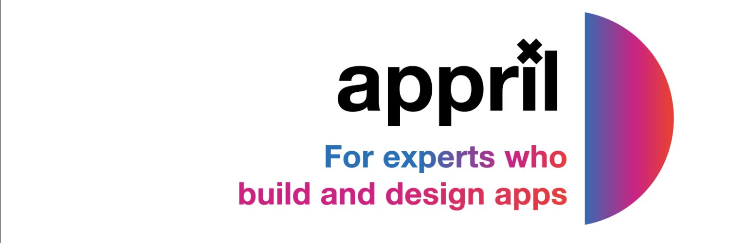 Appril, all about creating apps banner