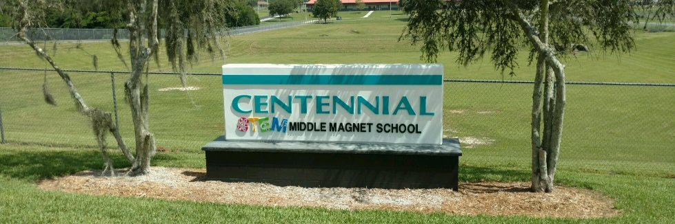 Centennial Middle STEM Magnet School banner