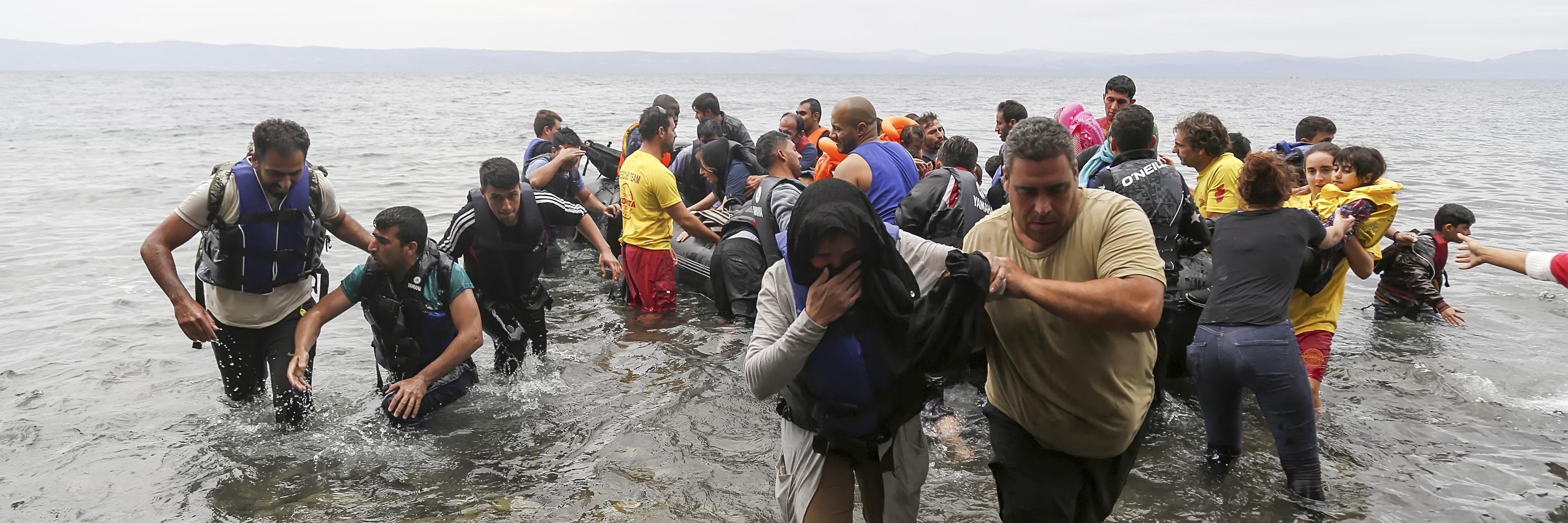 A Human Crisis banner