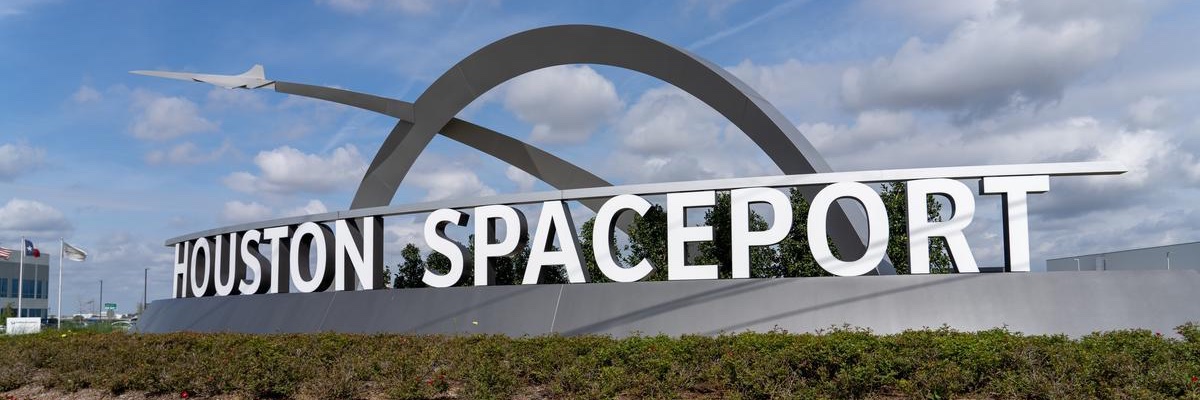 Houston Spaceport banner