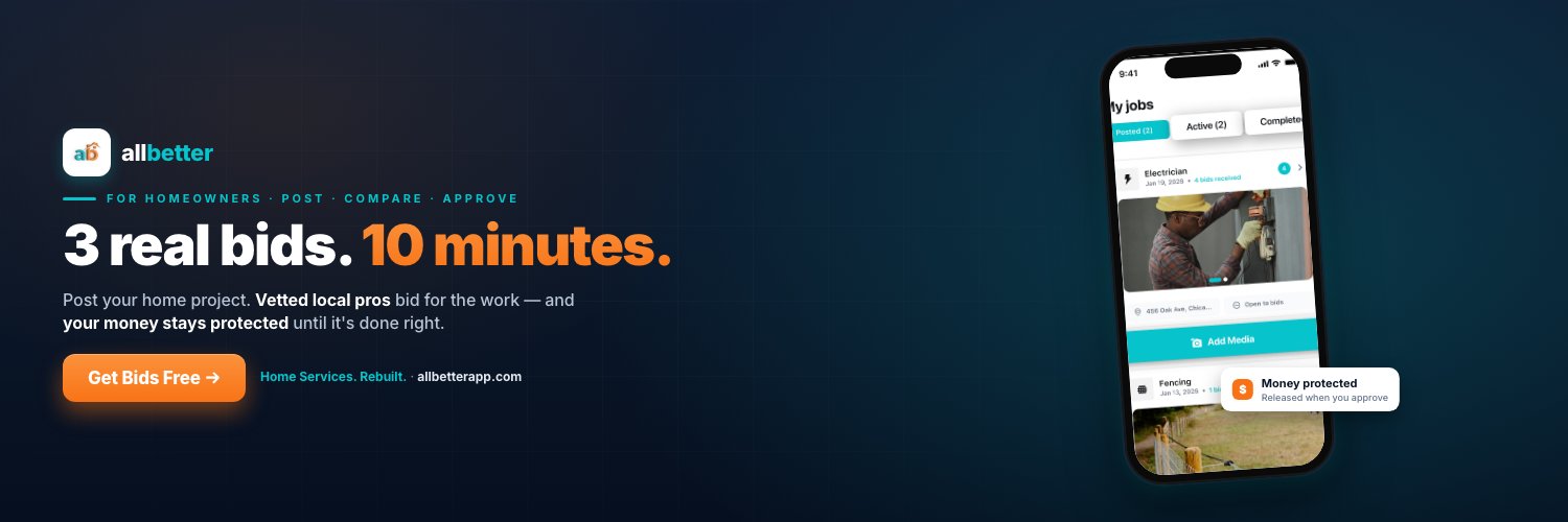 Allbetterapp's profile banner image