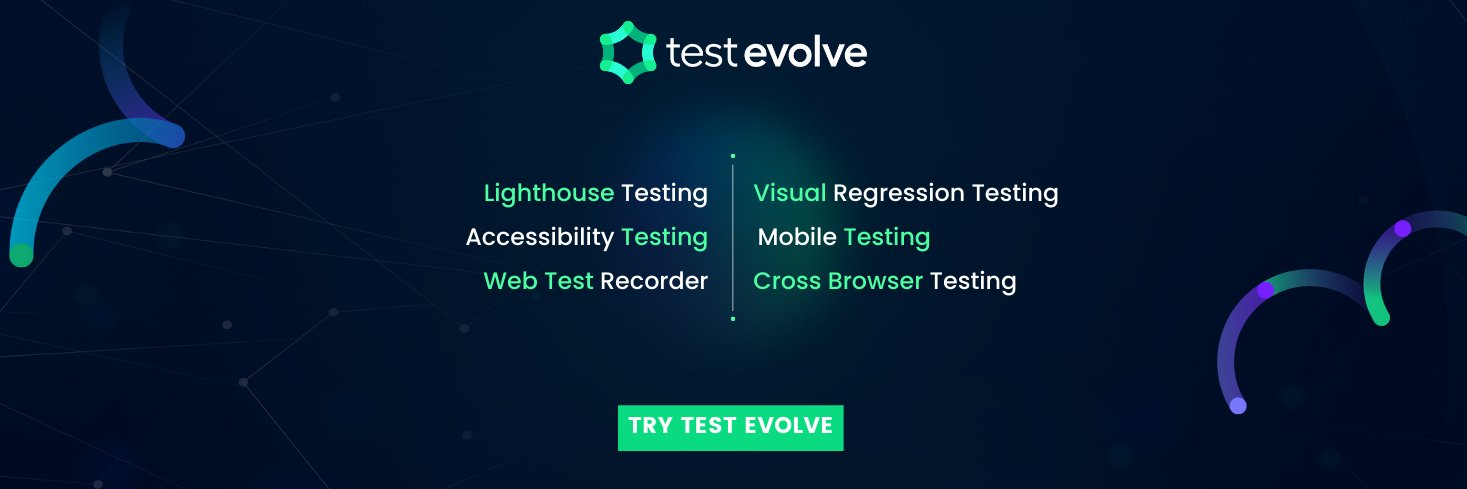 Test Evolve banner