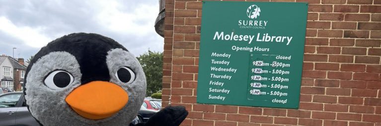 Molesey Library's banner