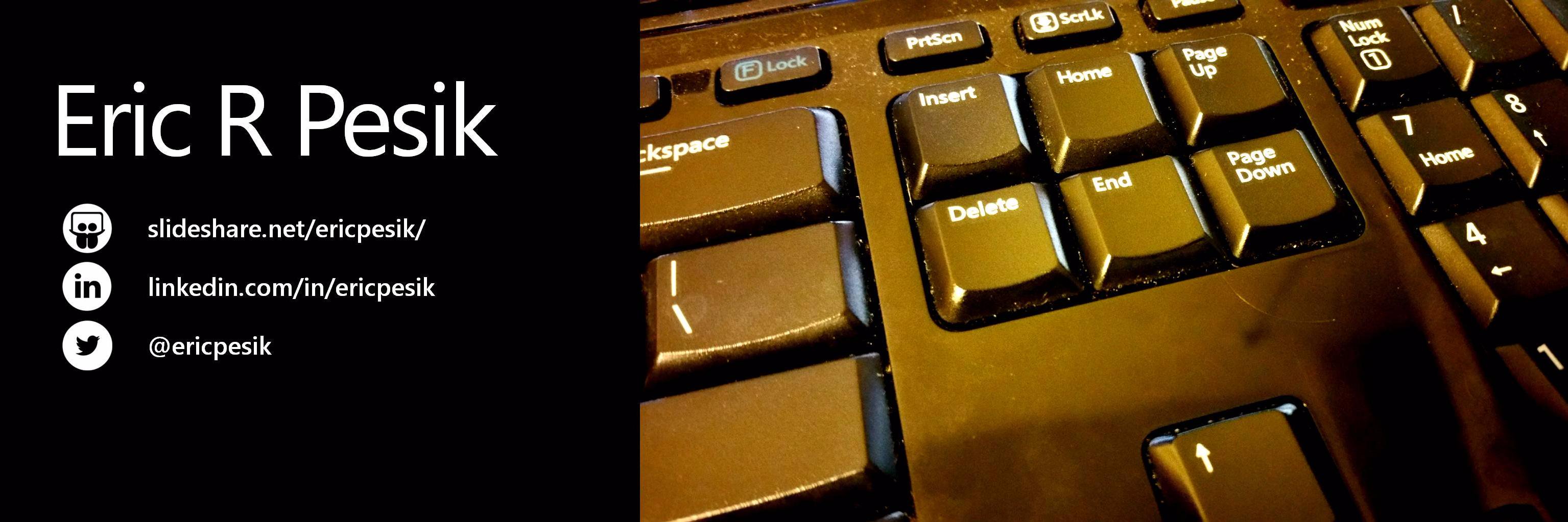 Eric Pesik banner
