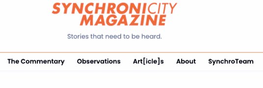 Synchronicity Magazine banner