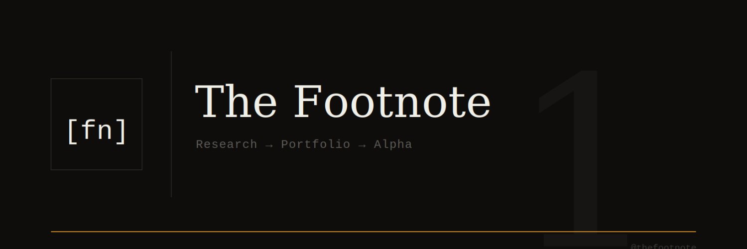The Footnote banner